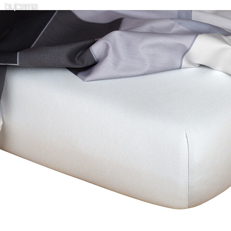 Drap de lit en jersey couleur ARGENT