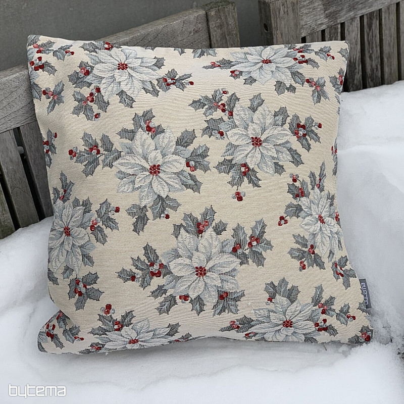 Housse de tapisserie de Noël ÉTOILE DE NOËL argent