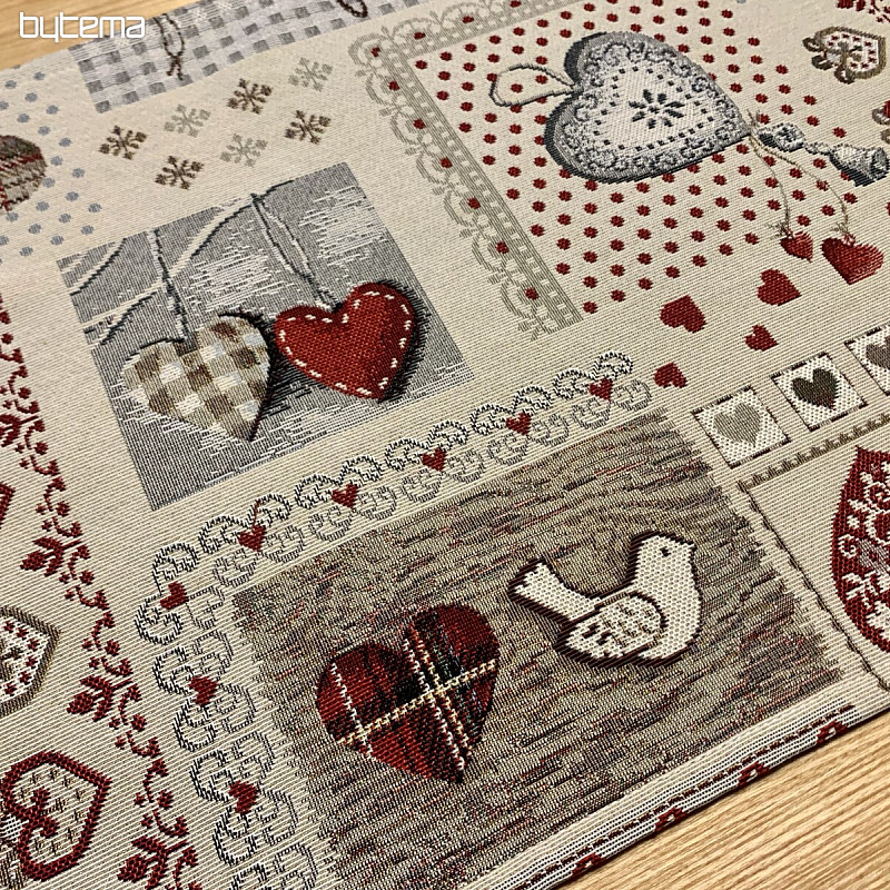 Set de table SRDCE NATUR II