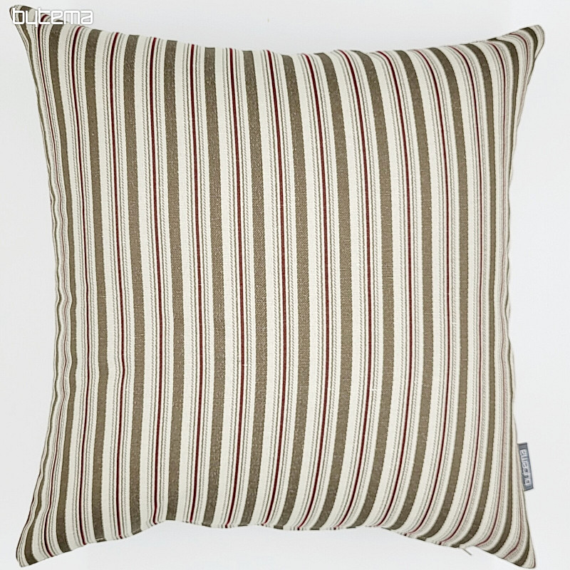 Housse de coussin déco TOSCANA VALERY 17 multi rayures