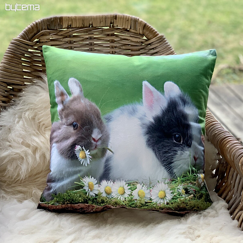 Couverture décoration de Pâques LAPIN ET MARGUERITES