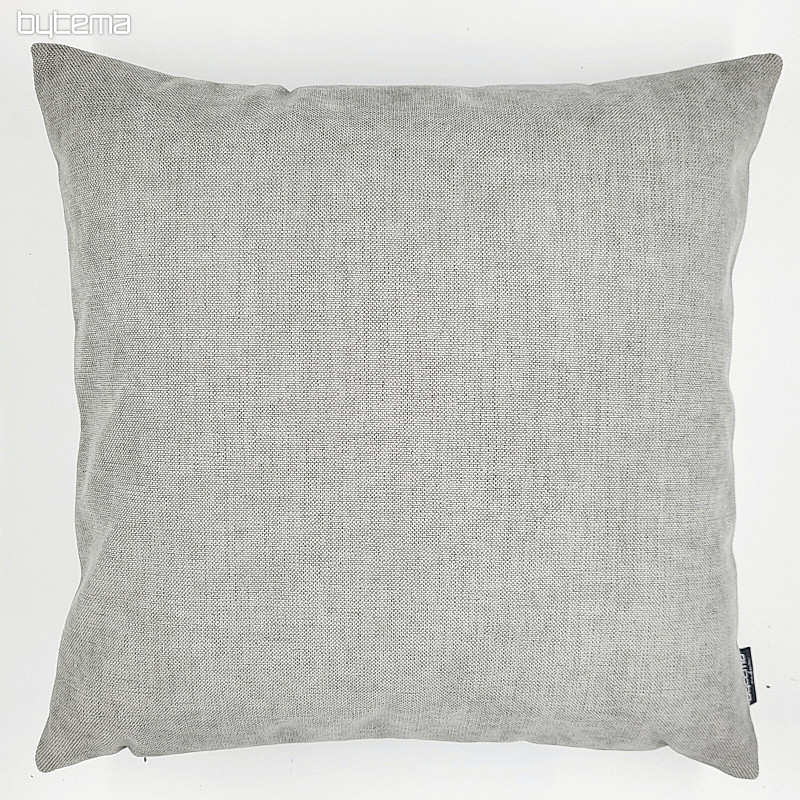 Housse de coussin déco DERBY GRIS ARGENT