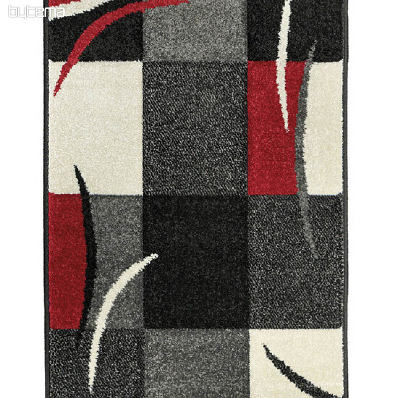 Tapis en pièce PORTLAND noir et blanc