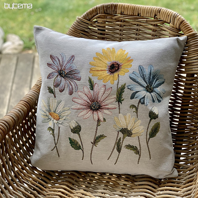 Housse de coussin tapisserie DAISIES II