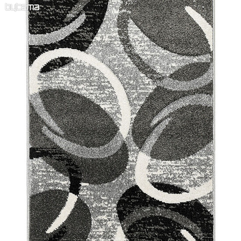 Tapis en pièces PORTLAND noir-gris