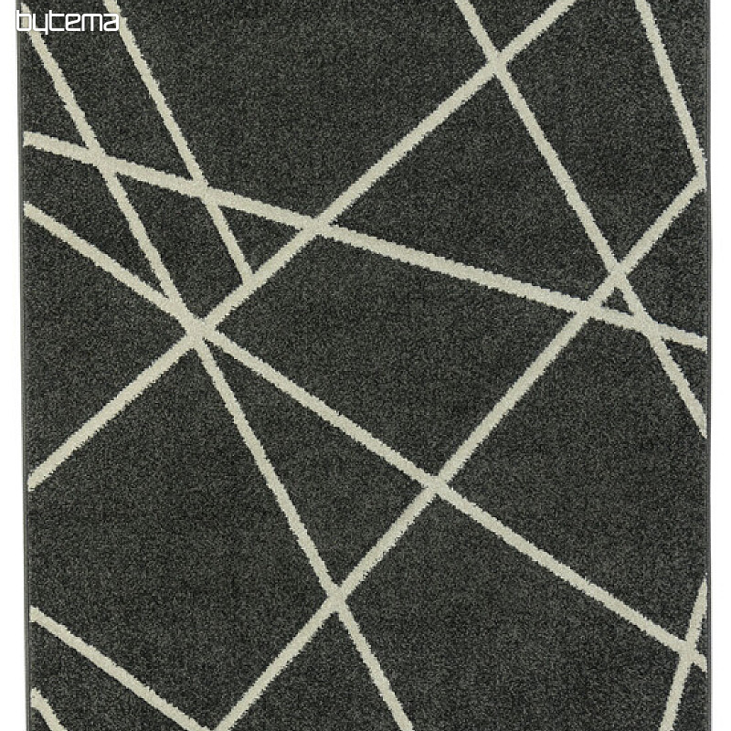 Tapis en pièce PORTLAND noir et blanc