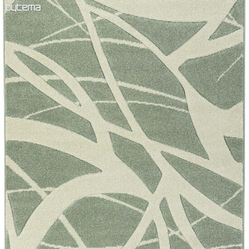 Tapis en pièces PORTLAND vert et blanc