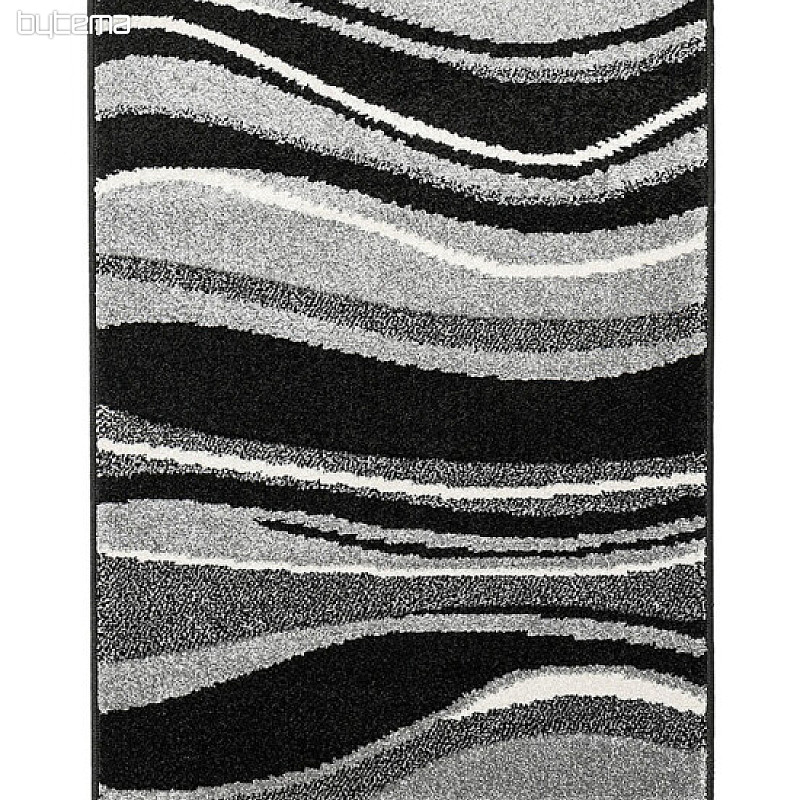 Tapis en pièces PORTLAND noir-gris
