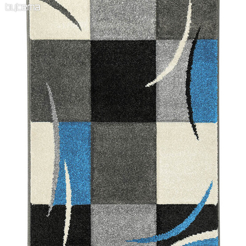 Tapis en pièces PORTLAND bleu-noir