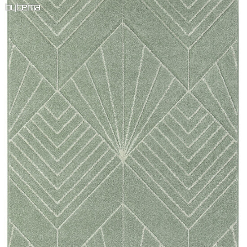 Tapis en pièces PORTLAND blanc vert