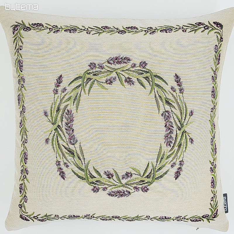 Taie d'oreiller tapisserie COURONNE DE LAVANDE