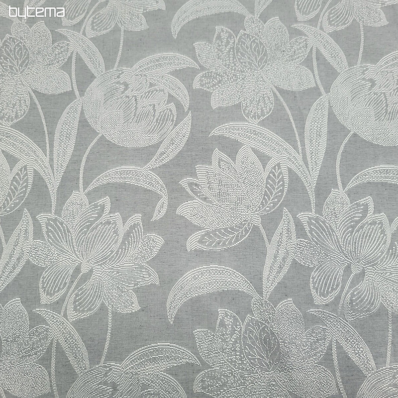 Tissu déco NENUFAR gris