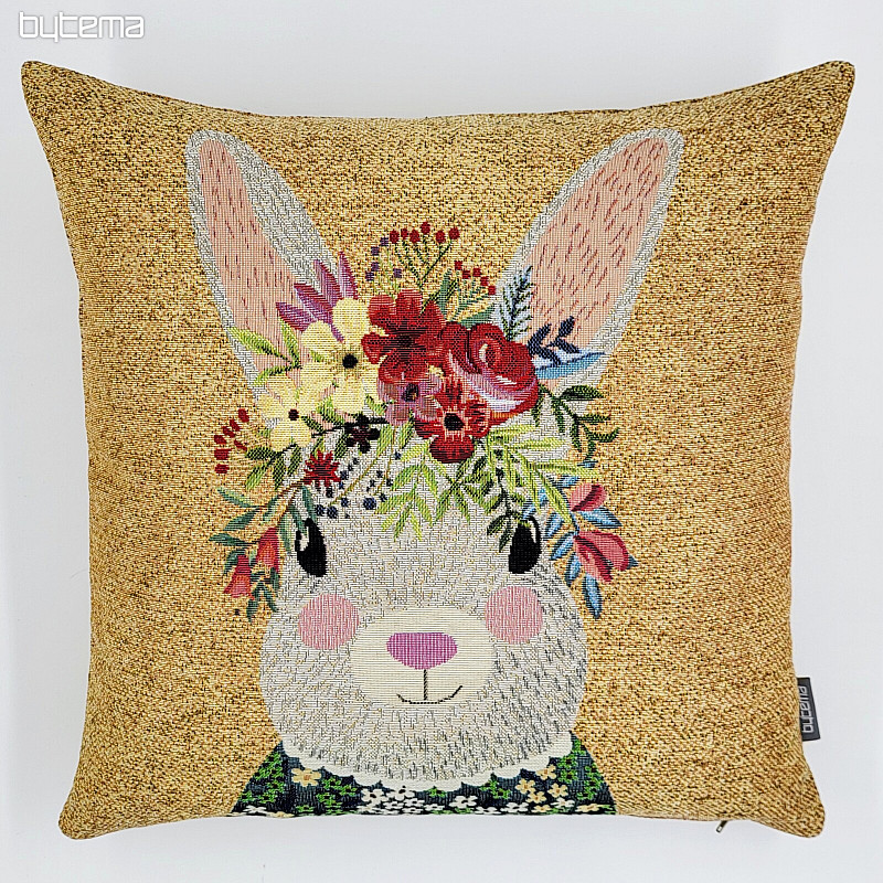 Housse de coussin tapisserie LIEVRE