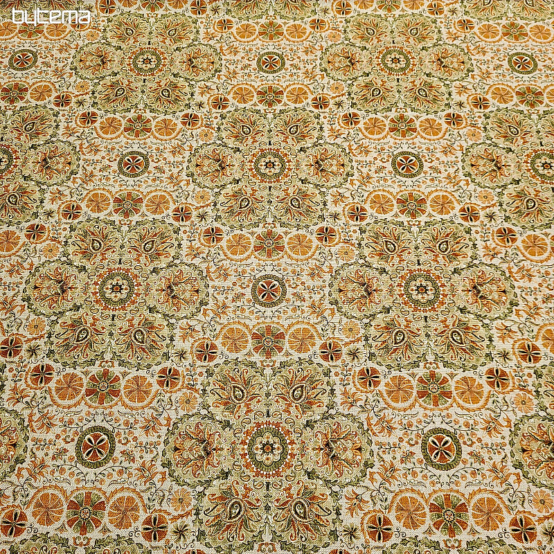 Tissu décoration INDIA beige
