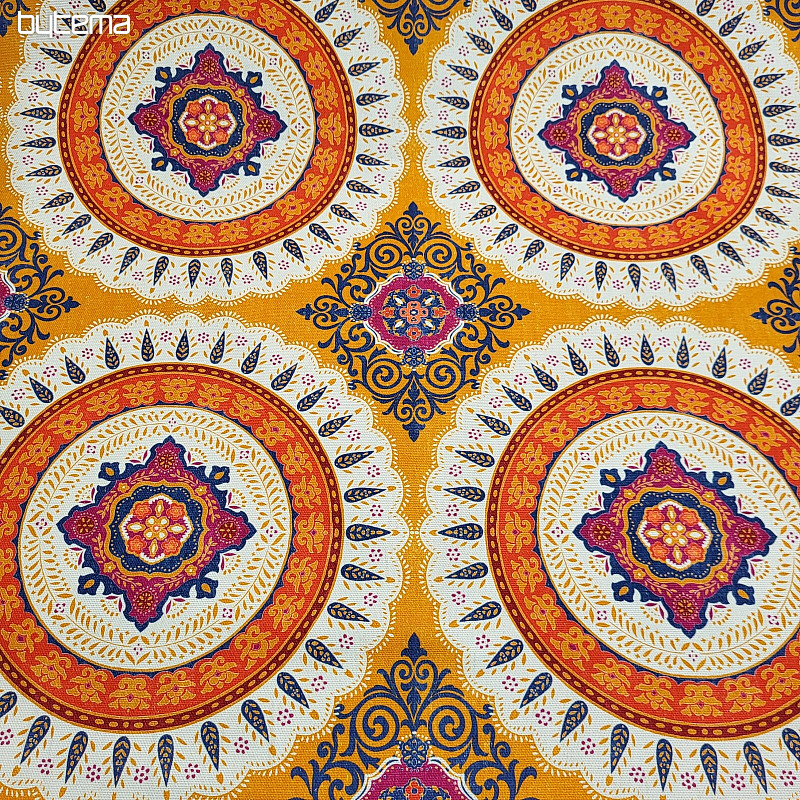 Tissu décoratif MANDALA INDIEN