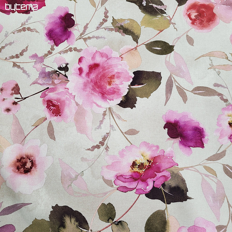 Tissu décoratif ROSIERS