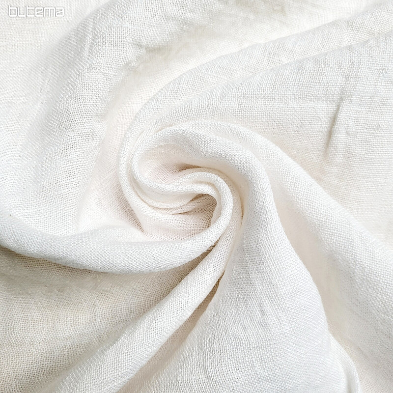 Tissu lin TEINTURE BLANC