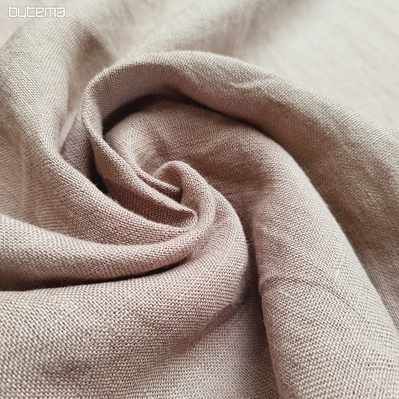 Tissu lin TEINTURE BEIGE