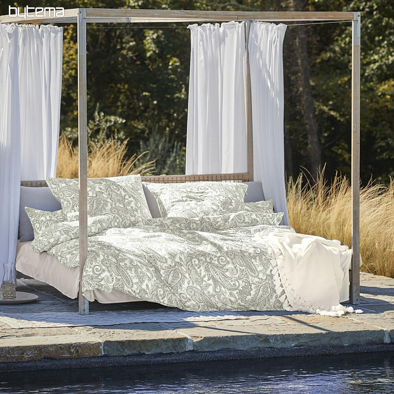 IRISETTE literie de luxe en satin FLORENZ 8447-30 VERT