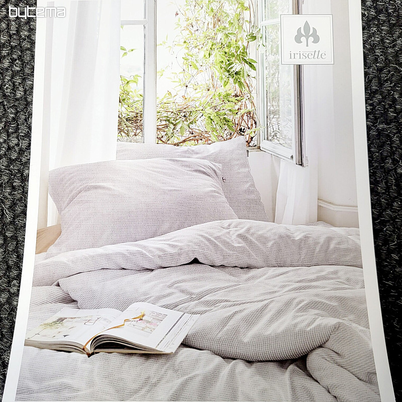 IRISETTE crêpe doux luxe EASY 8514-11 rayures grises