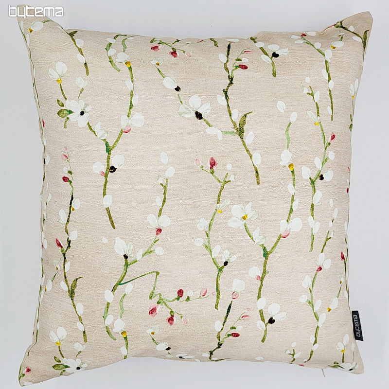 Housse de coussin décorative Brindilles de NOA petit rose