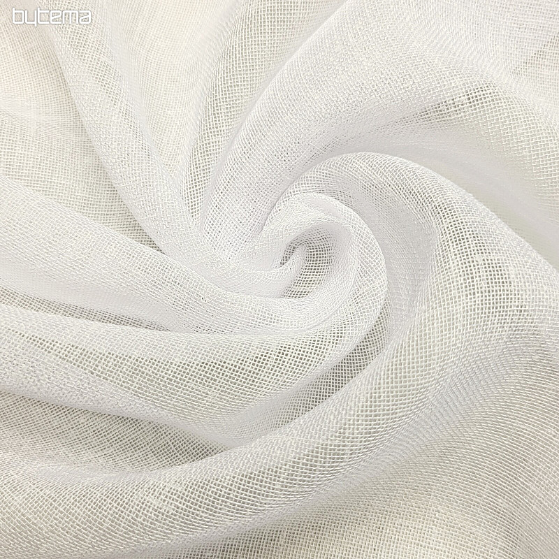 Rideau de luxe fini GERSTER 11334/01 blanc