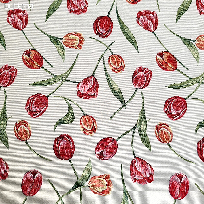 Tissu tapisserie TULIPES III grand motif