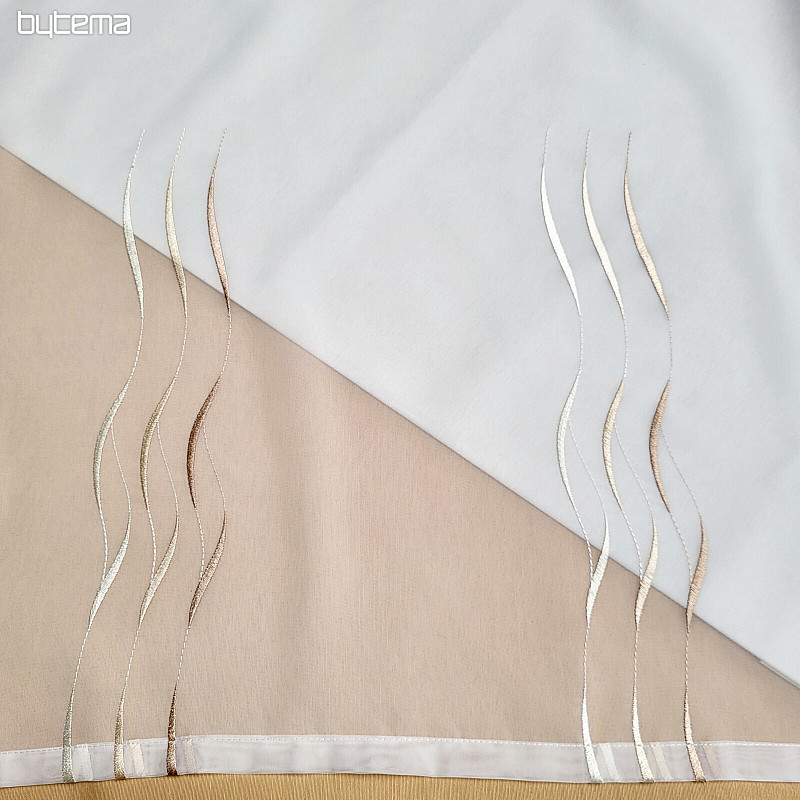 Rideau fini WAVE BEIGE