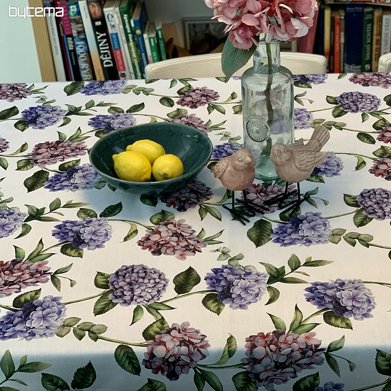 Nappe et écharpe BLEU HYDRANGEA