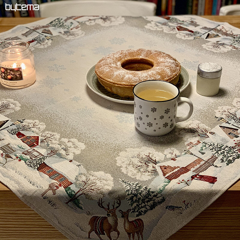 Nappe, châle et set de table Gobelin WINTER IDYLKA