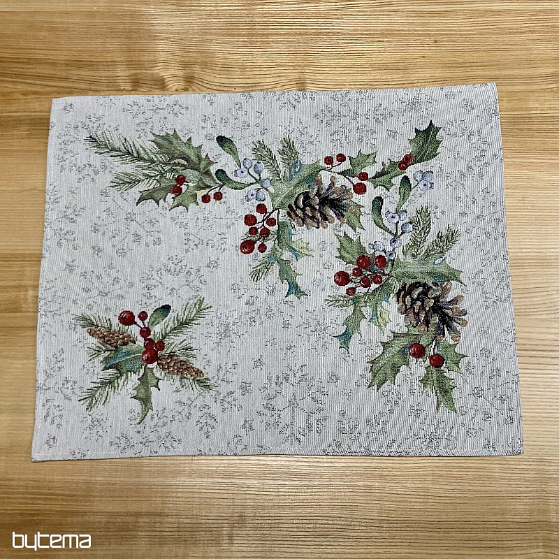Nappe tapisserie PIN et MISTLETTE