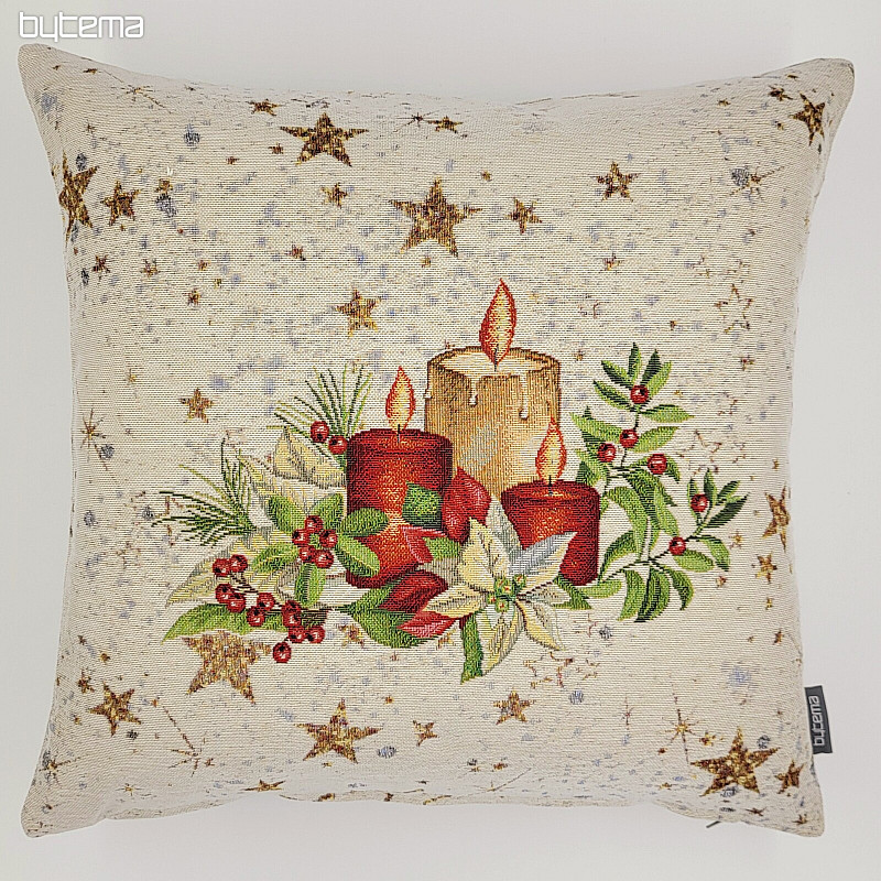 Housse Tapisserie de Noël BOUGIES SUR LES ÉTOILES