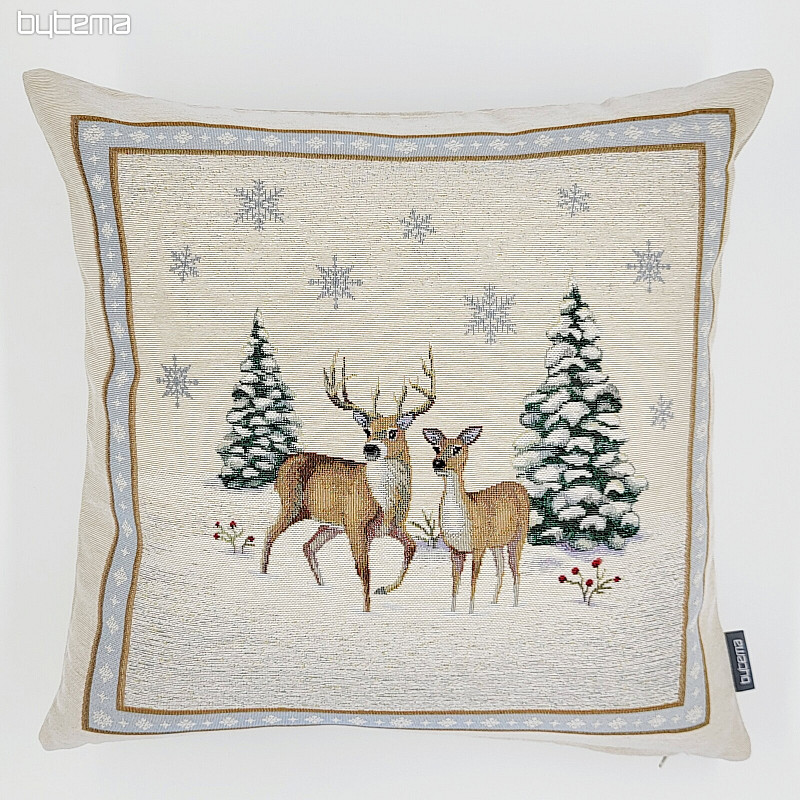 Housse tapisserie de Noël DEER ROMANCE