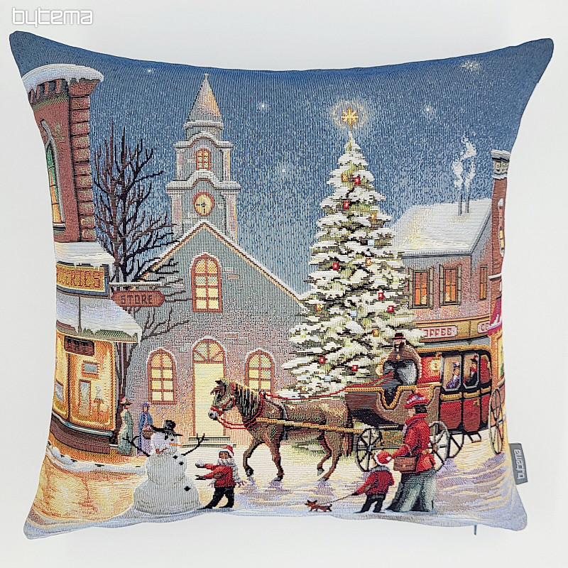 Couverture tapisserie de Noël VILLE DE NOËL