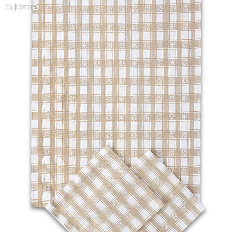 Serviettes Egypte. CUBE en coton AVEC FLEUR 3 pcs