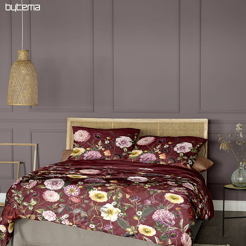 IRISETTE satin de coton luxe VAGUE 8576-60 ROSE BORDEAUX