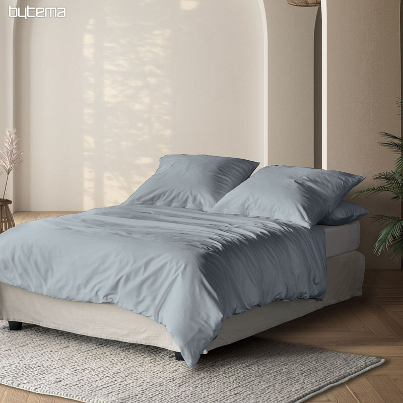 Satin de coton de luxe IRISETTE PARIS 8000-20 BLEU-GRIS