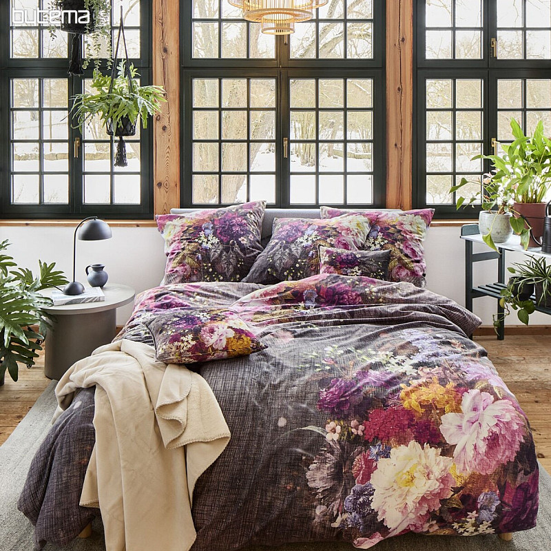 Literie de luxe en flanelle IRISETTE ZOBEL 8551-90 FLEURS EN TRICOT