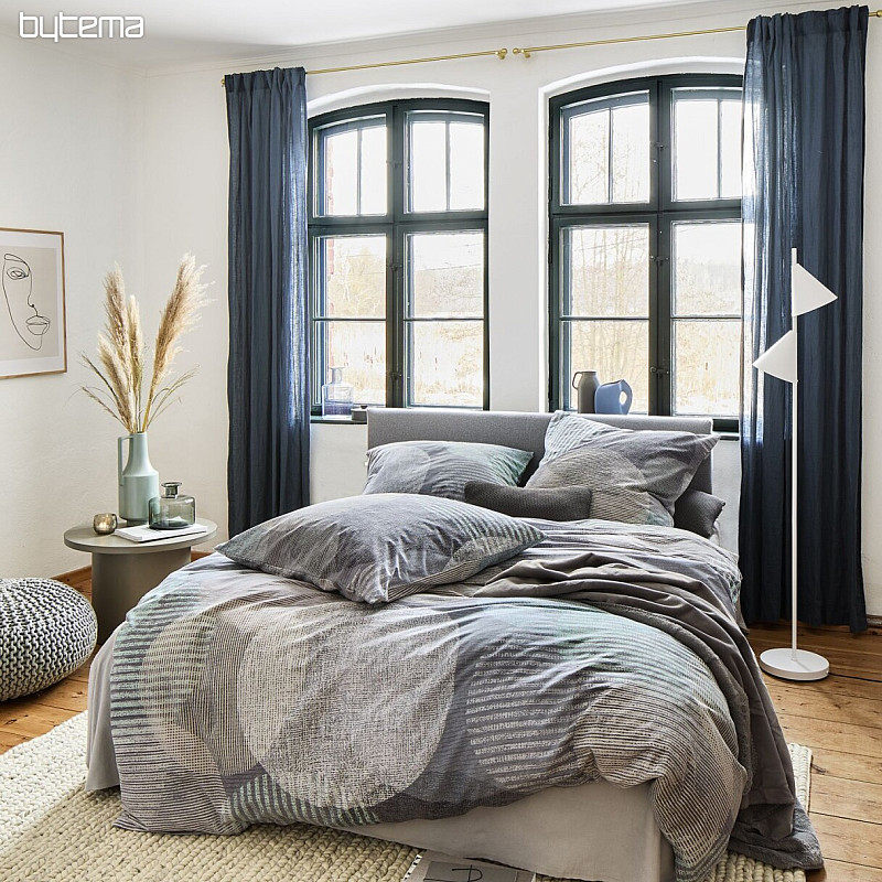 Literie de luxe en flanelle IRISETTE ZOBEL 8553-11 ROUE GRIS