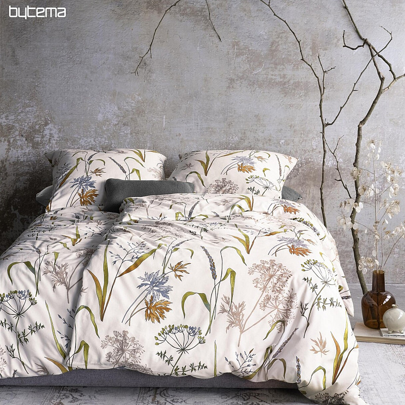 Literie de luxe en flanelle IRISETTE KOALA 8425-90 MEADOW GRASS blanc