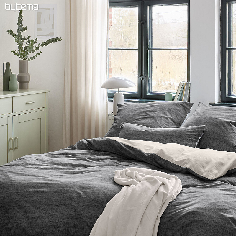 IRISETTE satin de coton de luxe WAVE 8557-11 anthracite