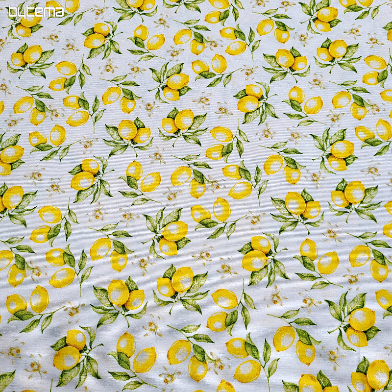 Tissu déco CITRONS