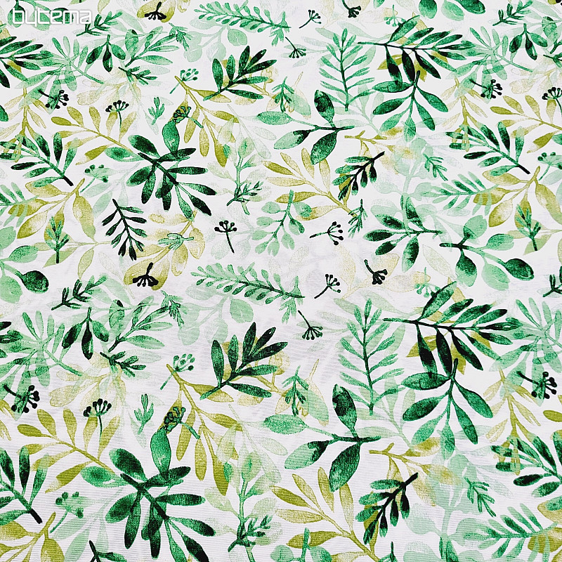 Tissu déco VERDE vert