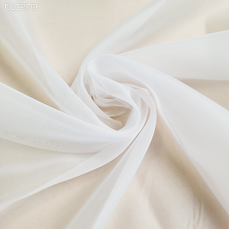 Rideau en voile fini BLANC