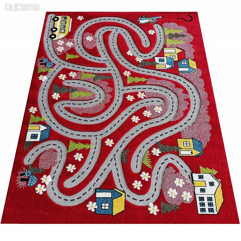 Tapis enfant Color Kids 02 rouge
