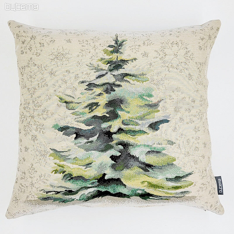 Housse de coussin Gobelin EPICEA ARGENT