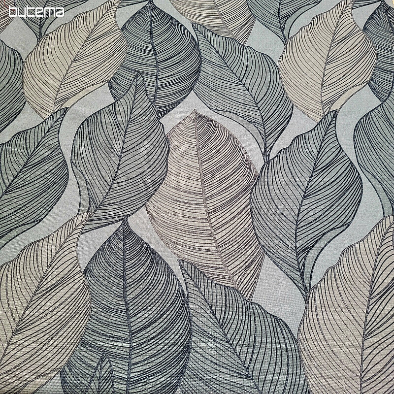 Tissu déco MAXI LISTEY gris