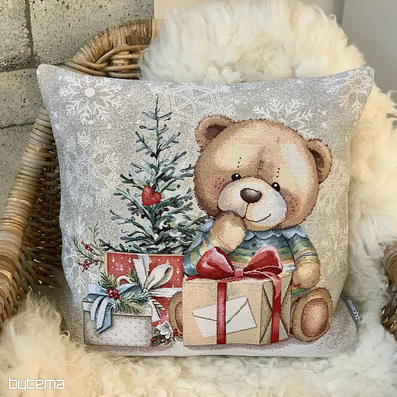 Housse de tapisserie de Noël OURS EN PELUCHE AVEC CADEAUX