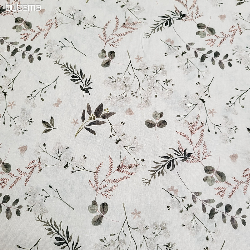Tissu coton FINE TWIGS beige