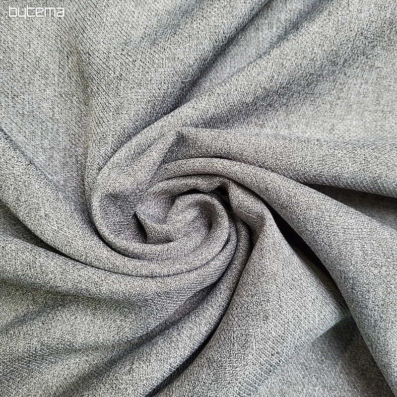Tissu de décoration design unicolore GERSTER 77004 SV. GRIS 840